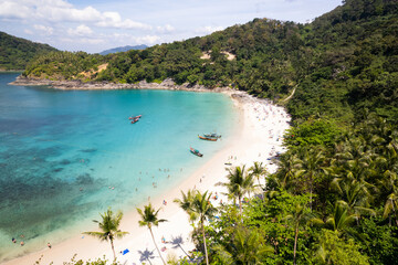 Aerial Footage of Freedom Beach in Phuket