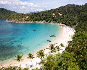 Aerial Footage of Freedom Beach in Phuket