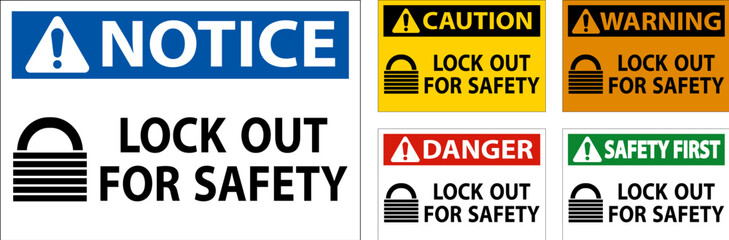 Obraz premium Caution High Radiation Area Sign On White Background
