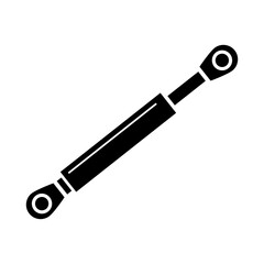 Gas spring icon illustration on white background 
