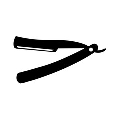 Straight razor icon illustration on white background..eps