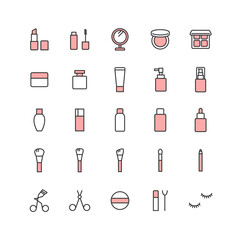 コスメのカラーアイコンセット