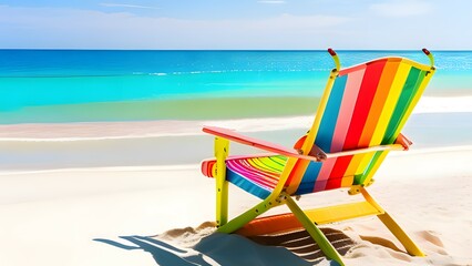 Beach chairs at the beach