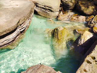 Rocas en Archipiélago de las Perlas, Panamá