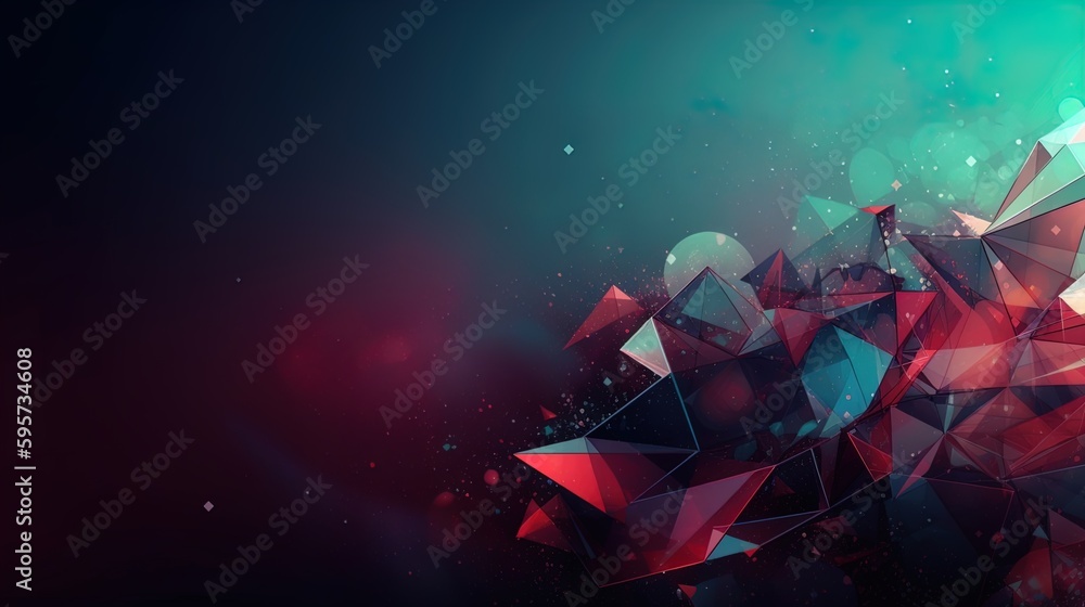 Poster sleek modern banner with futuristic shapes and ample empty space in 8k created with generative ai te