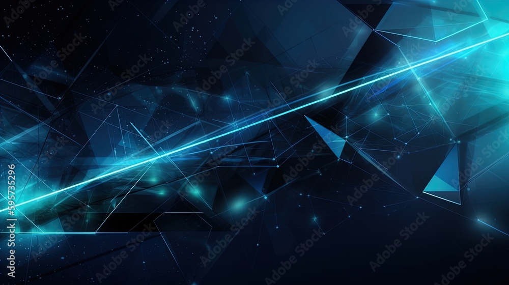 Poster sleek modern banner with futuristic shapes and ample empty space in 8k created with generative ai te