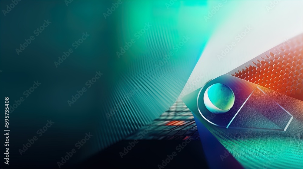 Poster sleek modern banner with futuristic shapes and ample empty space in 8k created with generative ai te