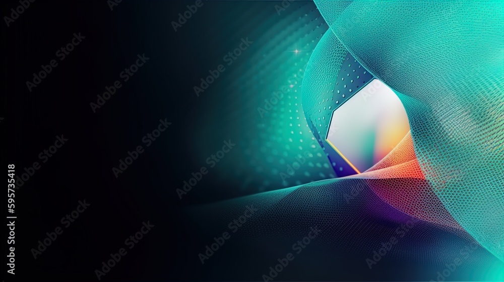 Poster sleek modern banner with futuristic shapes and ample empty space in 8k created with generative ai te