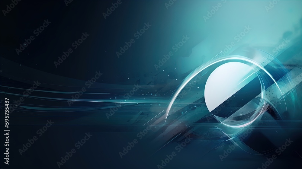 Poster sleek modern banner with futuristic shapes and ample empty space in 8k created with generative ai te