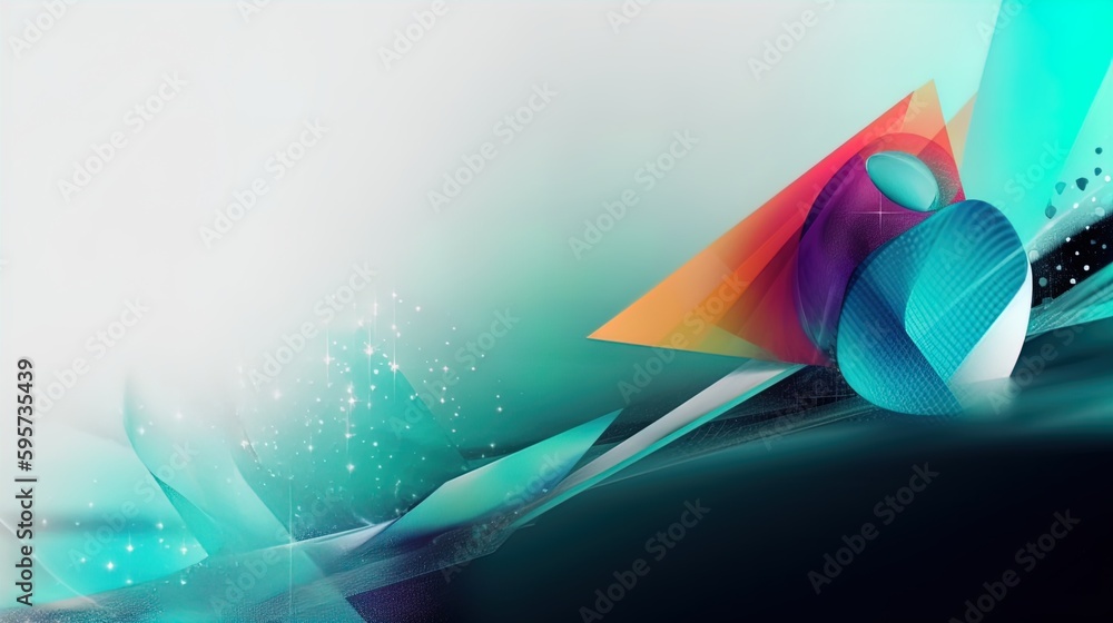 Poster sleek modern banner with futuristic shapes and ample empty space in 8k created with generative ai te