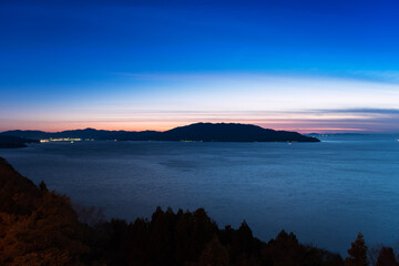 Fototapeta premium 敦賀湾の夕景