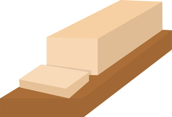 Butter slice Illustration 