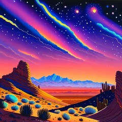 sunrise over the mountains