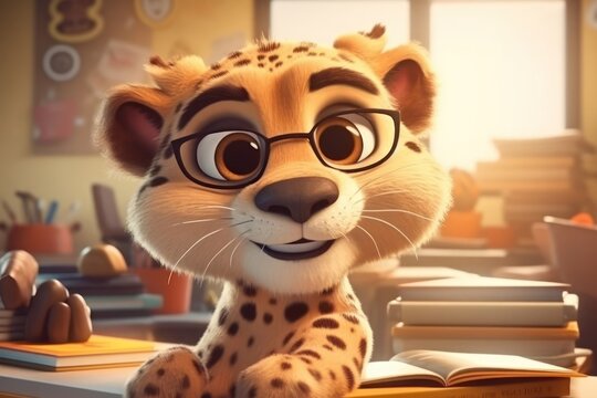 Cheetah Student Very Studious Generative AI