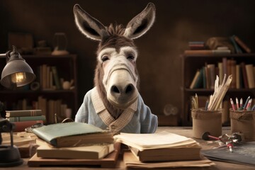 Donkey Pupil Studying Generative AI