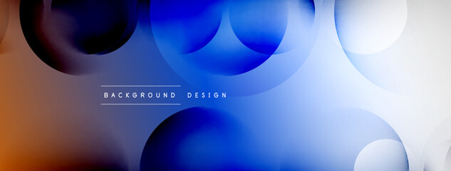 Light geometric abstract background with lines, circles