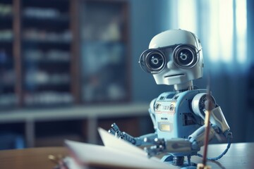 Glass Robot Pupil Getting An Education Generative AI