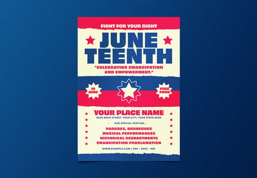 Celebration Juneteenth Flyer Layout
