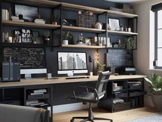 Workspace with computer