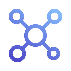 connection gradient icon