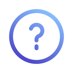 question gradient icon