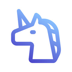 Obraz premium unicorn gradient icon