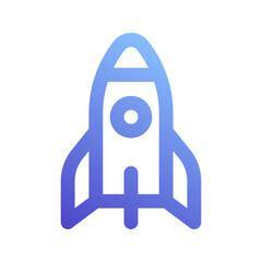 rocket gradient icon