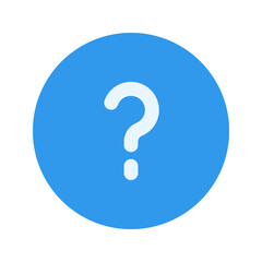 question flat icon