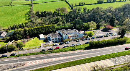 Aerial view of Larne Adult Centre Co Antrim Northern Ireland
