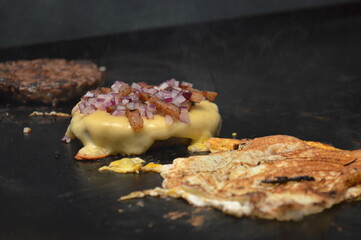 grilled meat on a grill