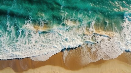 Fototapeta na wymiar view of the ocean, generative ai