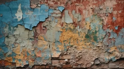 Photo sur Plexiglas Vieux mur texturé sale grunge wall texture, generative ai