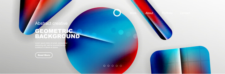 Abstract background for your landing page design. Web page for website or mobile app wallpaper
