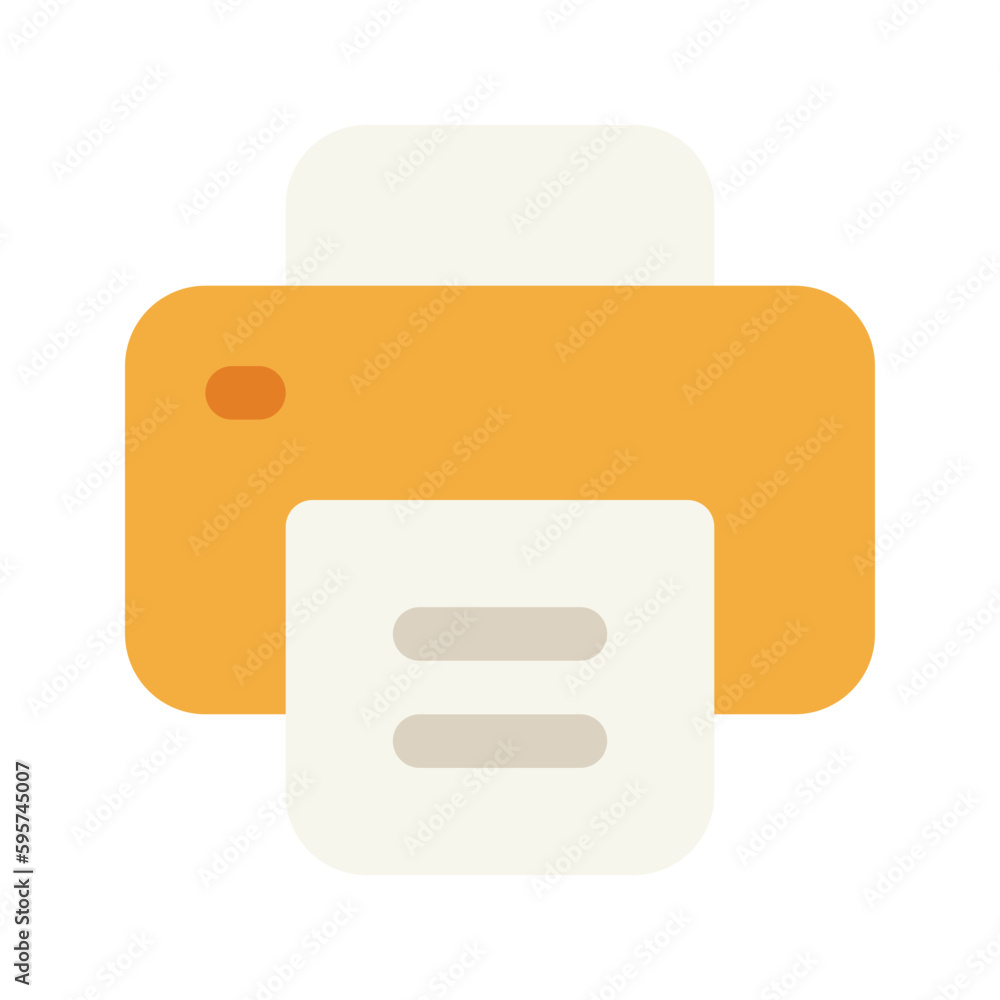 Sticker print flat icon