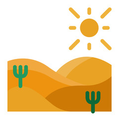 desert flat icon