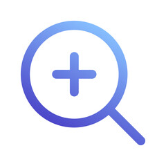 Fototapeta premium zoom in gradient icon