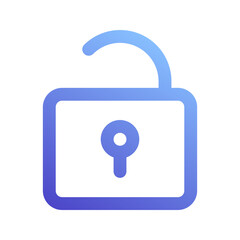 unlock gradient icon