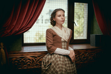 Fototapeta premium calm aristocratic lady