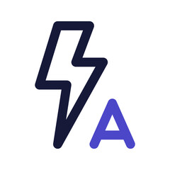 auto flash line color icon