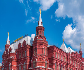 Fototapeta premium State historical museum on the Red Square in Moscow, Russia