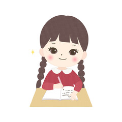 勉強がはかどる女の子