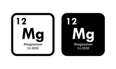 magnesium icon set. vector template illustration  for web design - obrazy, fototapety, plakaty