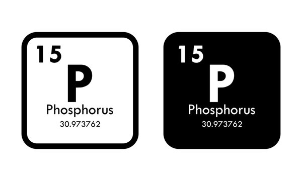 phosphorus icon set. vector template illustration  for web design