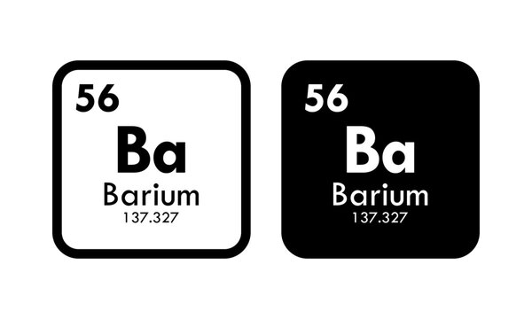 barium icon set. vector template illustration  for web design