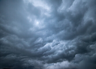  Dark sky with stormy clouds. Dramatic sky ,Dark clouds before a thunder-storm.