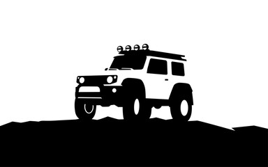OFF ROAD AUTOMOTIVE symbol with silhouette style for logo template, sign and brand. © Roni