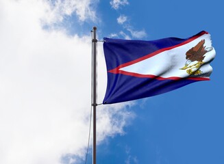 American Samoa - Waving Flag