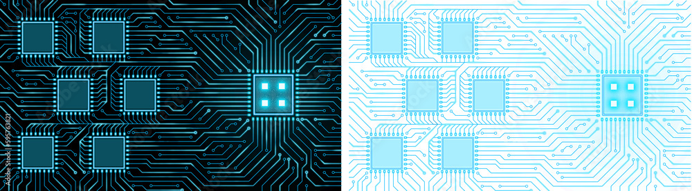Poster circuit board background. electronic computer hardware technology transparent background