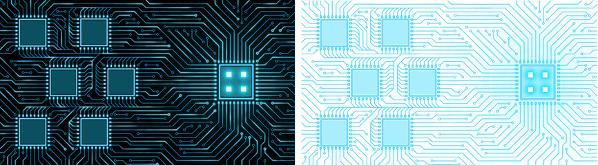 Circuit board background. Electronic computer hardware technology transparent background
