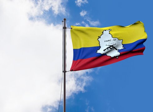 FARC, Revolutionary Armed Forces of Colombia - Waving Flag
